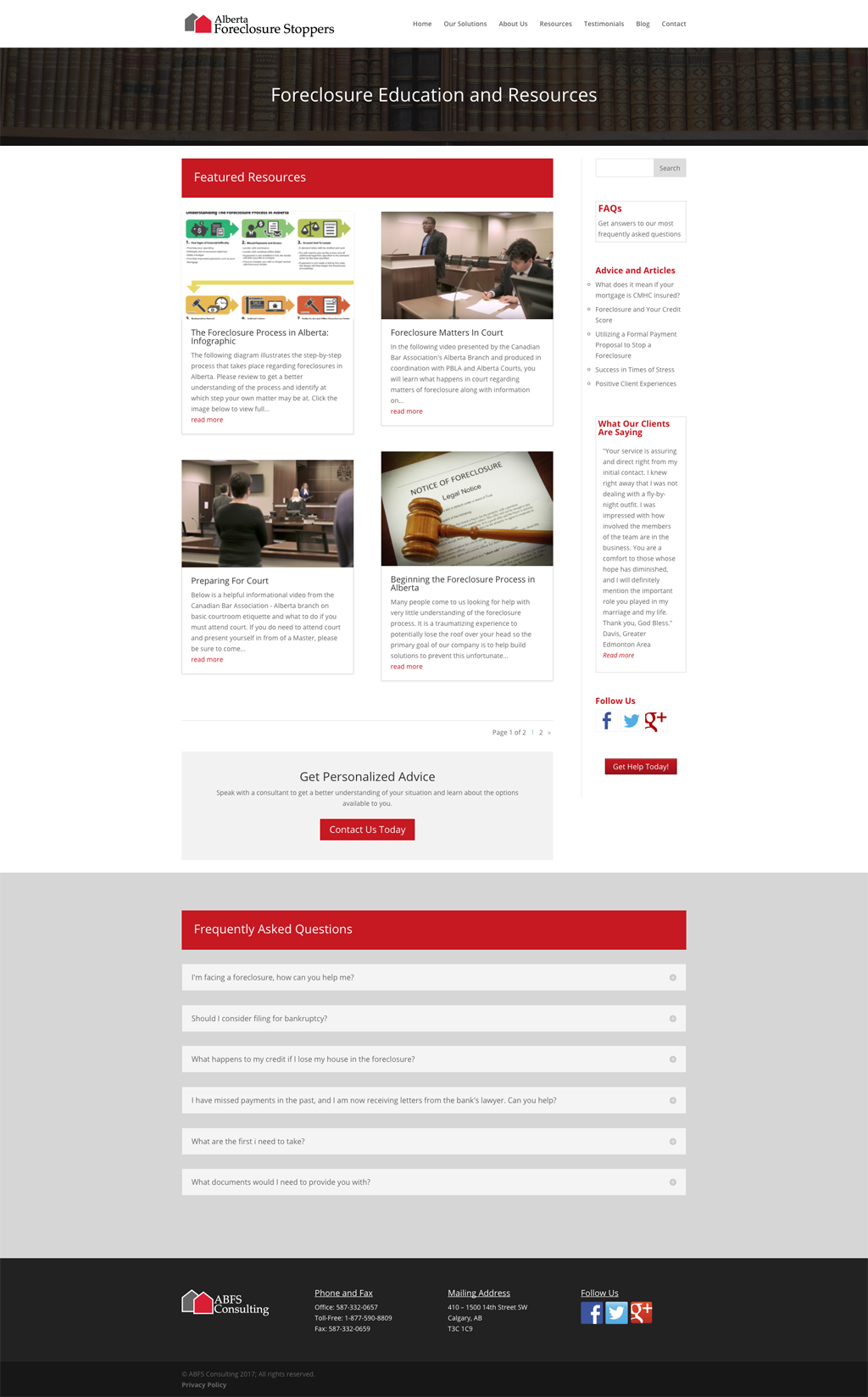 Webpage redesign