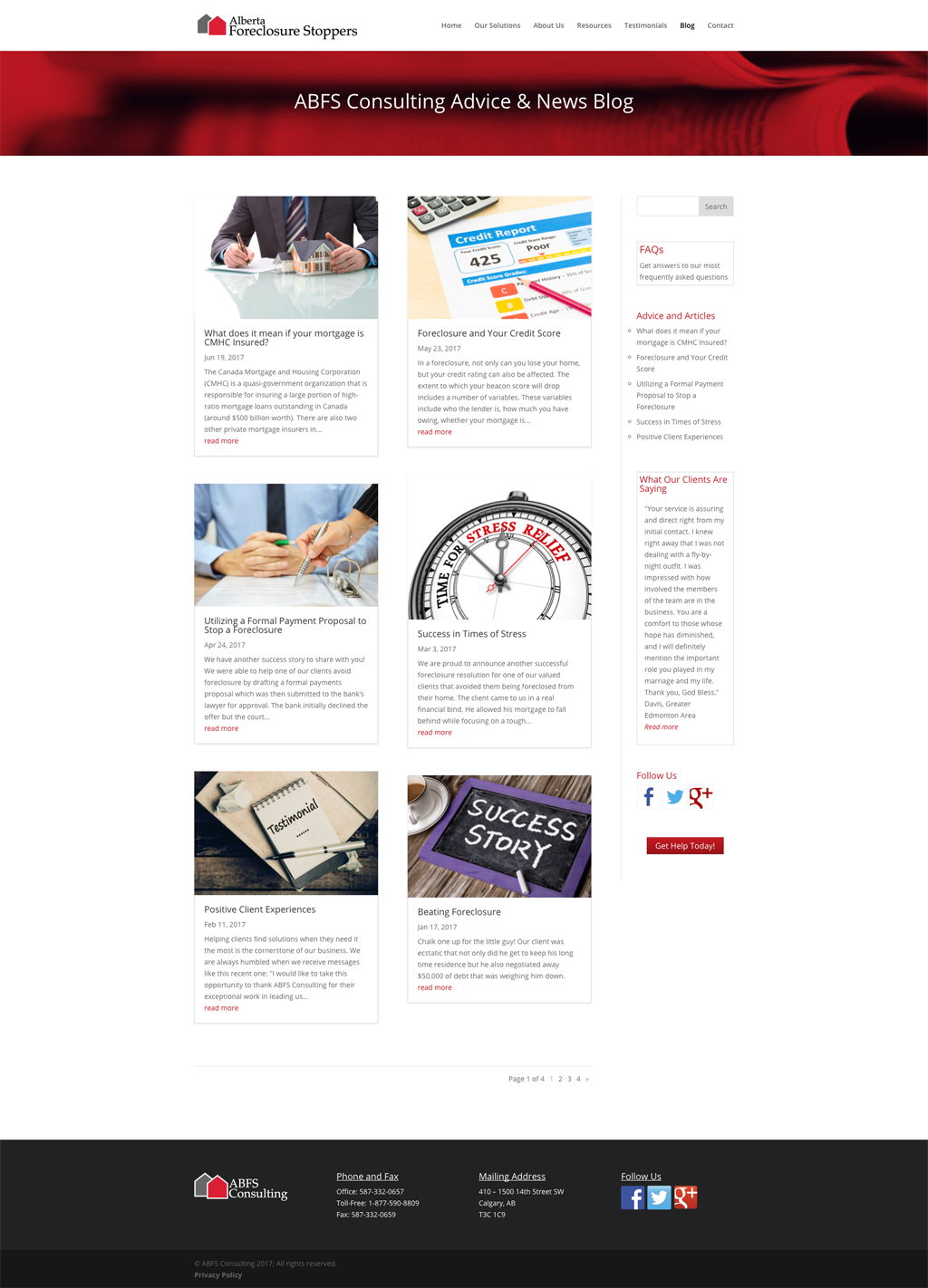 ABFS blog redesign